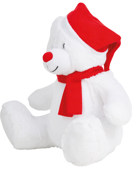 Weißer Teddy für Weihnachten 